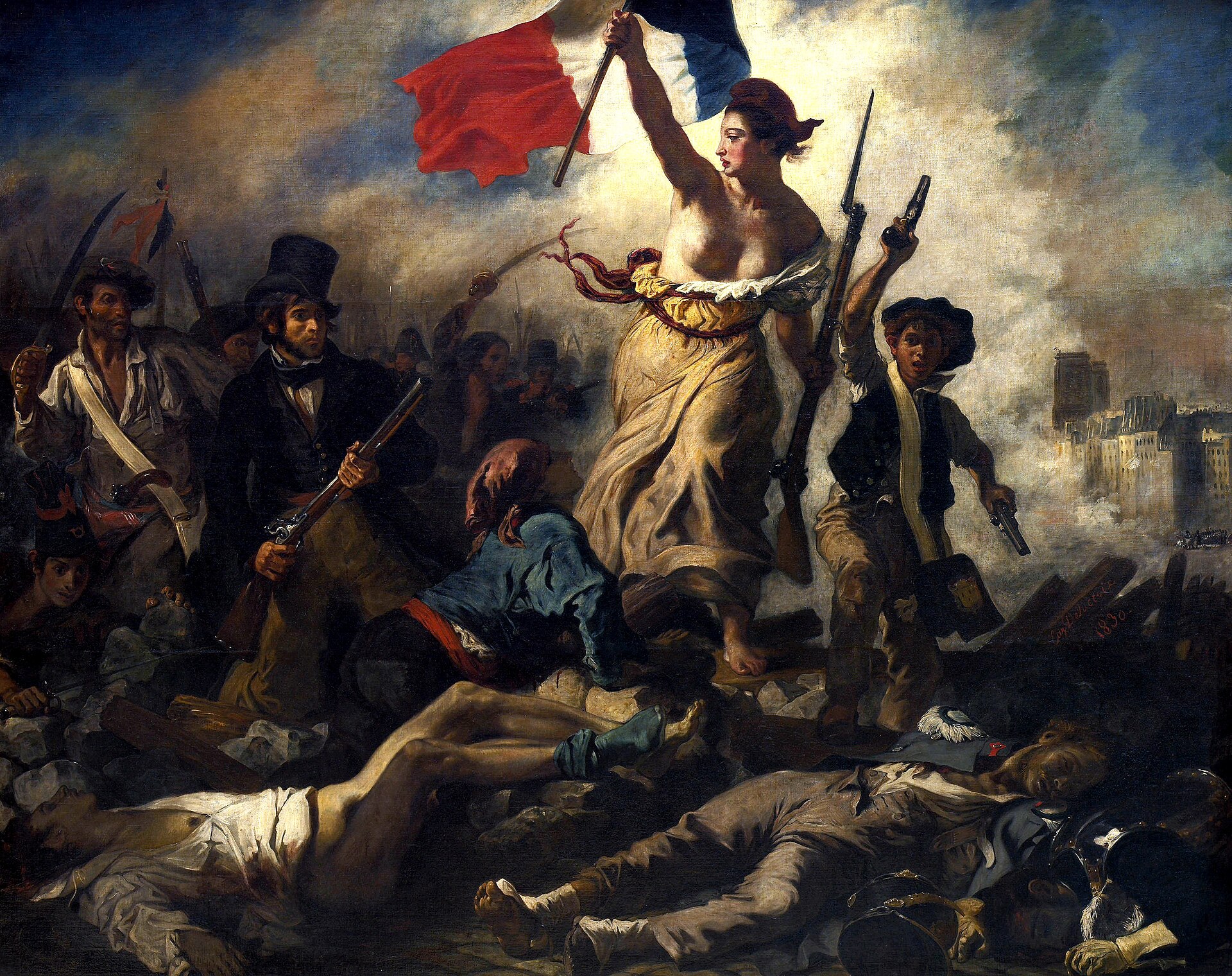 eugene delacroix — Eugène Delacroix - La liberté guidant le peuple.jpg
