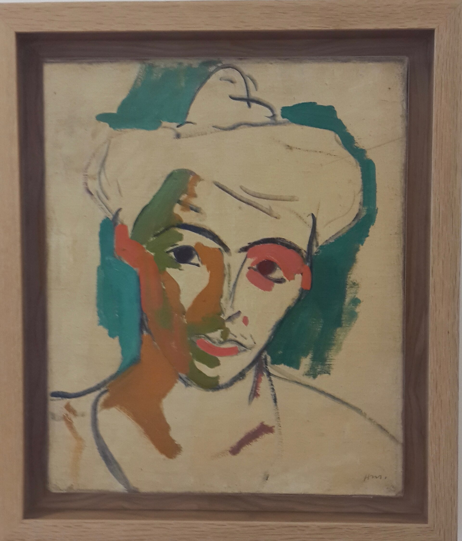 henri matisse — Portrait of madame matisse- by Henri Matisse in the Musée Matisse de Nice.jpg