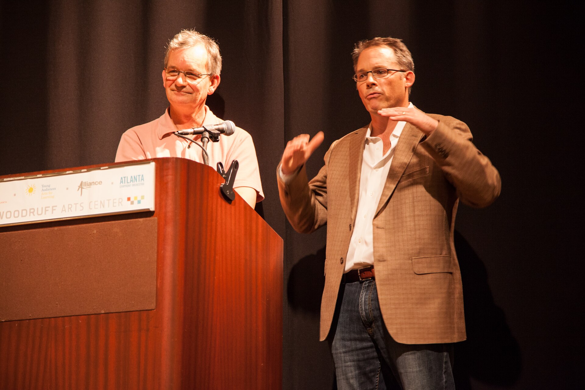 martin parr — Martin Parr and Neal Broffman at the High Museum of Art, Atlanta (7374641128).jpg
