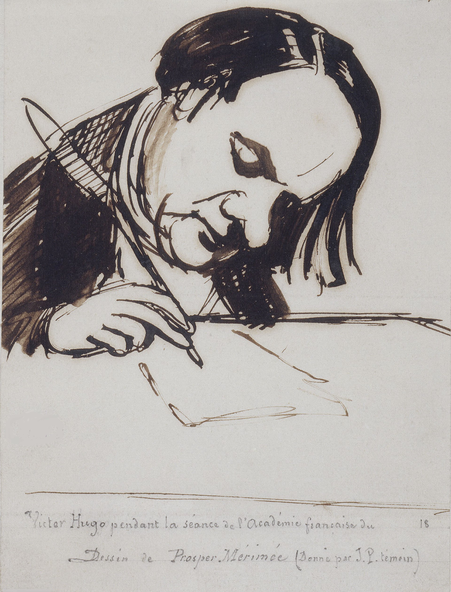 victor hugo — Victor Hugo, dessin de Mérimée.jpg