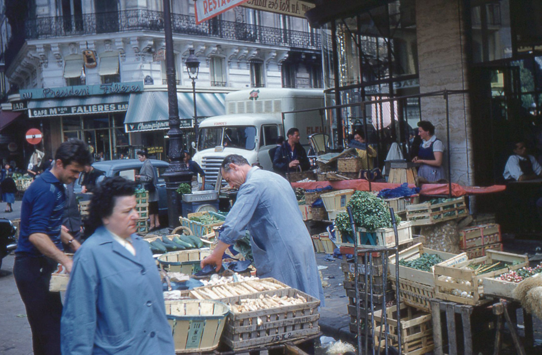 Les Halles à Paris dans les années 1960