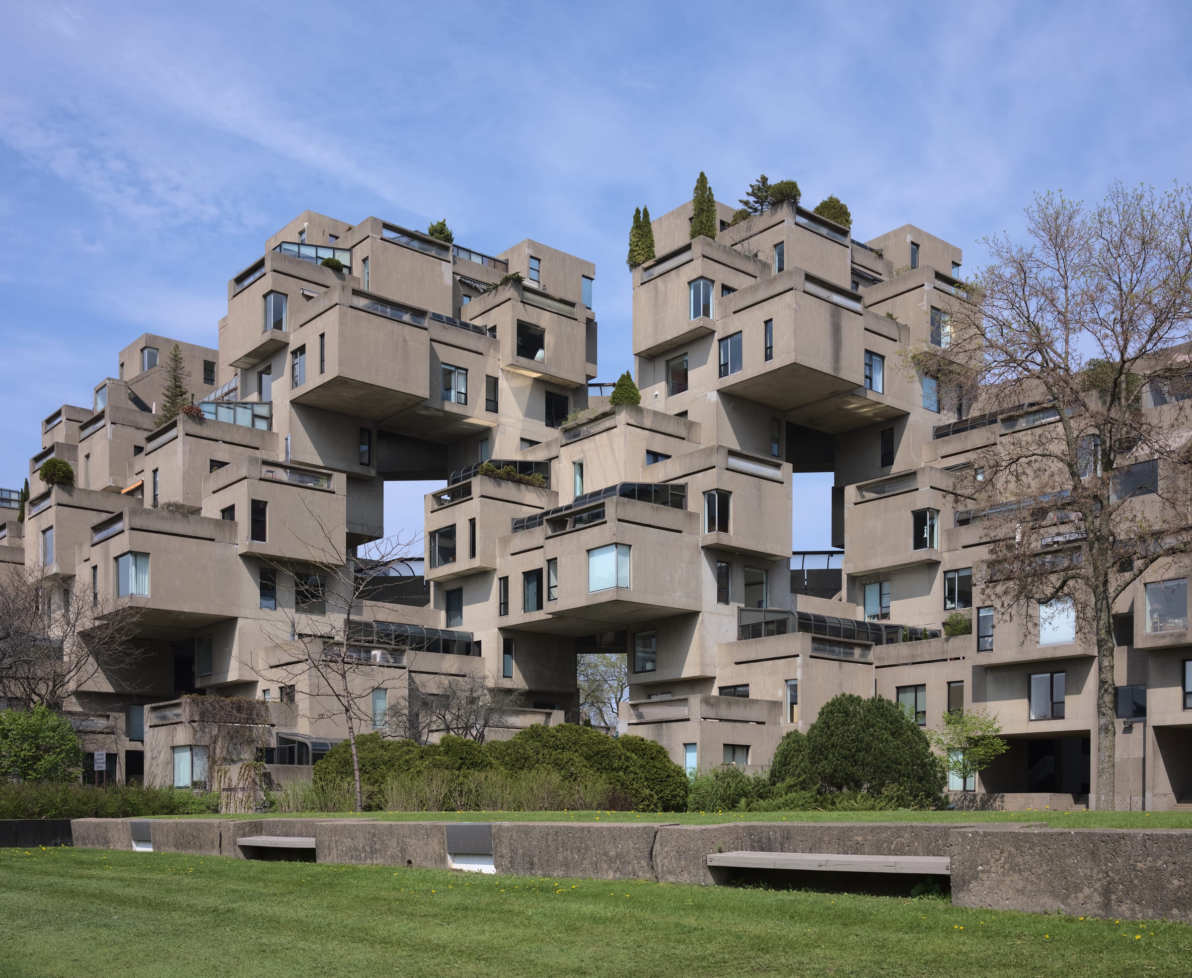 Habitat 67, ensemble d’habitation modulaire présenté à Expo 67