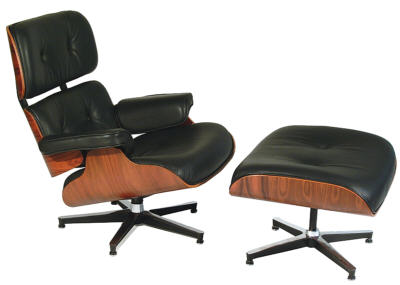 Fauteuil Eames Lounge Chair et ottoman, icône du design du XXe siècle